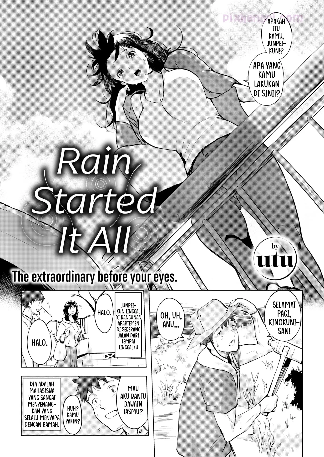 Komik hentai xxx manga sex bokep Lust Awakened by the Rain 3